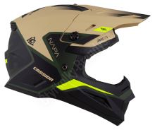 Dětská cross helma Cup 2 Napa Junior, CASSIDA, (písková/zelená/žlutá fluo) XL (53 cm) (4)