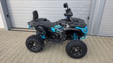 Dětská čtyřtaktní čtyřkolka ATV MiniRocket Troodon Deluxe 125ccm, 3+1, 8 kola, černo-modrá (5)