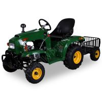 Dětský čtyřtaktní zahradní traktor s přívěsem 110ccm