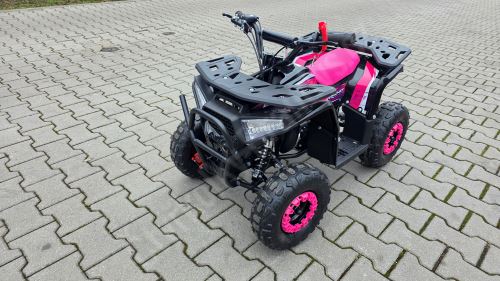 Dětská dvoutaktní čtyřkolka ATV MiniRocket Explorer 49ccm, růžová