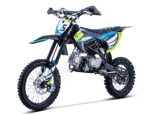 Pitbike Zuumav S5 125ccm 17/14, el startér, řazení se spojkou, sedlo 90cm, černá