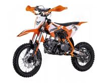 Pitbike Zuumav S3 125ccm 14/12 řazení bez spojky poloautoma, el startér, sedlo 73 oranžová