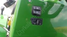 Zahradní traktor s přívěsem 125 ccm - zelený (4)