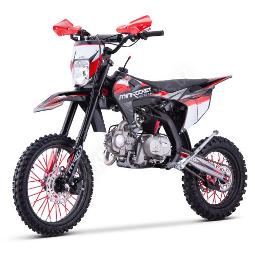 Pitbike MiniRocket DT125 17/14 světlo, el startér, řazení se spojkou, sedlo 86cm, černý