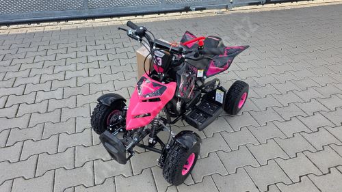 Dětská dvoutaktní čtyřkolka ATV Repti Nitro 49ccm růžová (6)