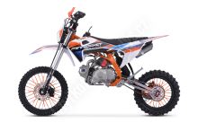 Pitbike MiniRocket DT125 17/14 světlo, el startér, automat, sedlo 86cm, oranžový (5)