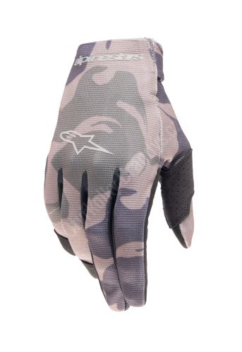 Rukavice RADAR, ALPINESTARS, dětské (zelená camo/hnědá) 2024 M