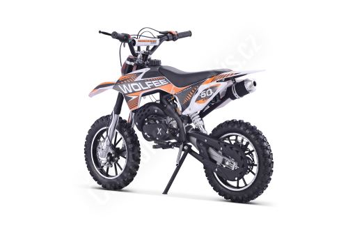 Minicross Gazelle 49ccm E-start oranžová sedlo 61cm