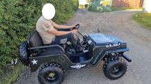 Mini Jeep Willys 150ccm model 2026, děti a dospělé, 3 rychlosti vpřed + zpátečka (30)