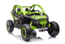 Dětská elektrická buggy Can-am Maverick X RS TURBO RR LCD+4x200w 2x24V EVA- zelená Dětská elektrická buggy Can-am Maverick X RS TURBO RR LCD+4x200w 2x24V EVA- zelená