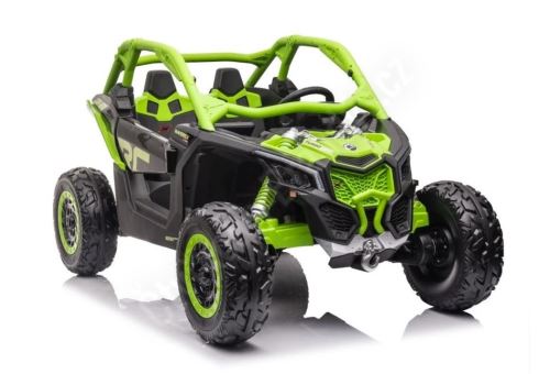 Dětská elektrická buggy Can-am Maverick X RS TURBO RR LCD+4x200w 2x24V EVA- zelená