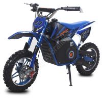 Dětská elektrická motorka Viper 1000W 36V, baterie gelová, kola 10, sedlo 63cm, modrá