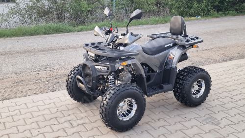 Dětská čtyřtaktní čtyřkolka ATV Hunter II 125ccm Deluxe 3 rych. poloautomat 8 kola, carbon (5)