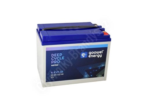 Trakční (GEL) baterie GOOWEI ENERGY 6-EVF-55, 55Ah, 12V