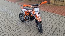 Pitbike Zuumav S3 125ccm 14/12 řazení bez spojky poloautoma, el startér, sedlo 73 oranžová (4)