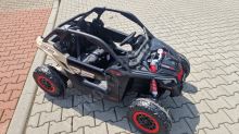 Dětská elektrická buggy Can-am Maverick X RS TURBO RR LCD+4x200w 2x24V EVA- černá (6)