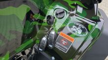 Dětská čtyřtaktní čtyřkolka MiniRocket RockRider Deluxe 150ccm 3+1, 8 alu kola,zel. maskáč (15)