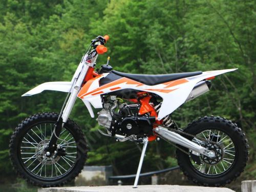 Pitbike MiniRocket SuperPit 125ccm 17/14 sedlo 81cm, oranžová Pozor razeni dokola!!