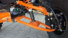 Dětská čtyřtaktní čtyřkolka  MiniRocket Troodon Deluxe 125ccm, 3+1, 8 kola, černo-oranzova (15)