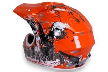 Dětská cross helma Xtreme- Oranžová XL (2)