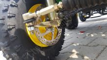 Zahradní traktor s přívěsem 125 ccm - zelený (7)