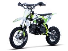 Pitbike Zuumav S3 125ccm 14/12 el startér, řazení bez spojky poloautoma, sedlo 73cm zelená