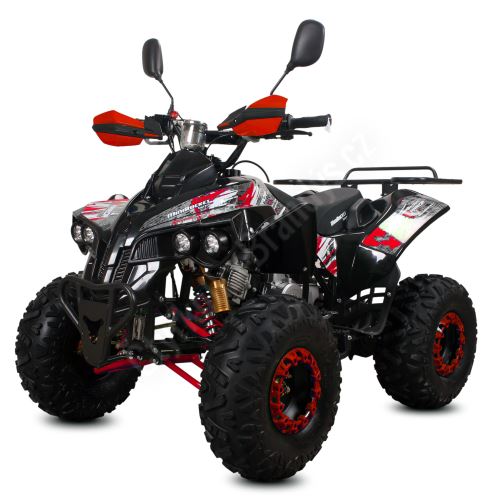 Dětská čtyřtaktní čtyřkolka ATV Warrior DELUX 125ccm, 3 rych. poloaut. 8 kol, červená