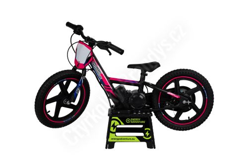 Dětská elektrická motorka PUSH MAXI 16 Samolepy  Růžovo/Modrá, Zeleno/Modrá, Modro/Zelená (9)
