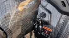 Dětská čtyřtaktní čtyřkolka ATV Hunter II 125ccm Deluxe 3 rych. poloautomat 8 kola, carbon (10)