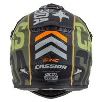 Přilba Cross Cup Sonic, CASSIDA (zelená matná/oranžová) M (57 až 58 cm) (4)