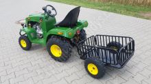 Zahradní traktor s přívěsem 125 ccm - zelený (1)