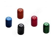 Čepičky ventilků v páru cnc eloxované pitbike YCF Červená