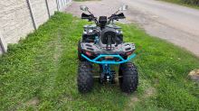 Dětská čtyřtaktní čtyřkolka ATV MiniRocket Troodon Deluxe 125ccm, 3+1, 8 kola, černo-modrá (21)