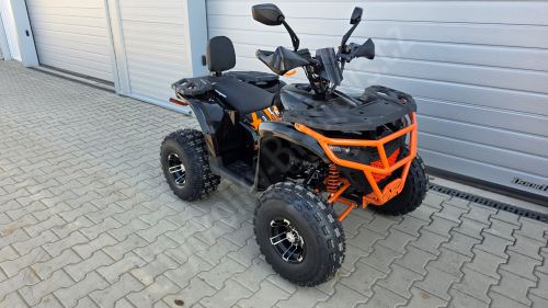 Dětská čtyřtaktní čtyřkolka  MiniRocket Troodon Deluxe 125ccm, 3+1, 8 kola, černo-oranzova