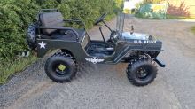 Mini Jeep Willys 150ccm model 2026, děti a dospělé, 3 rychlosti vpřed + zpátečka (12)
