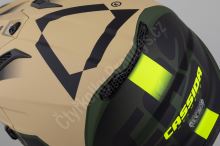 Dětská cross helma Cup 2 Napa Junior, CASSIDA, (písková/zelená/žlutá fluo) S (47 až 48 cm) (10)