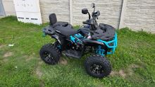 Dětská čtyřtaktní čtyřkolka ATV MiniRocket Troodon Deluxe 125ccm, 3+1, 8 kola, černo-modrá (19)
