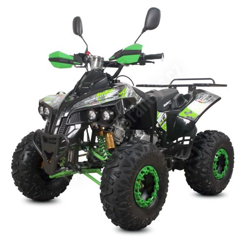 Dětská čtyřtaktní čtyřkolka ATV Warrior125ccm, 1 rych. poloautomat, 8 kola, zelená