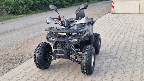 Dětská čtyřtaktní čtyřkolka Piranha Transformer 125ccm 3 rych. poloautomat 8 kola carbon