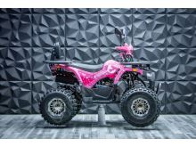 Dětská čtyřkolka Piranha Transformer 125ccm 3 rych. poloautomat 8 kola, růžová (4)