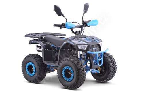 Dětská čtyřtaktní čtyřkolka Apollo MiniCommander II 110ccm 1 rych. poloaut. 7 kola,modrá