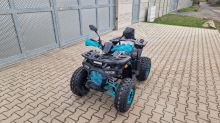 Dětská čtyřtaktní čtyřkolka ATV Hunter II 125ccm, 3 rych. poloautomat 8 kola, modrá