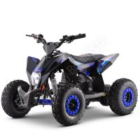 Dětská elektro čtyřkolka MiniRocket ATV MiniRaptor 1000W 36V, hydraulicke brzdy, modrá