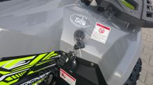 Dětská čtyřtaktní čtyřkolka ATV MiniRocket Troodon Deluxe 125ccm, 3+1, 8 kola, šedo-zelená (5)