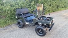 Mini Jeep Willys 150ccm model 2026, děti a dospělé, 3 rychlosti vpřed + zpátečka (26)