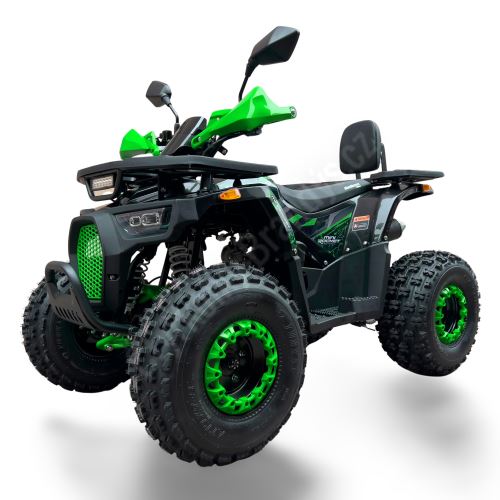 Dětská čtyřtaktní čtyřkolka ATV Hunter II 125ccm, 3 rych. poloautomat 8 kola, zelená