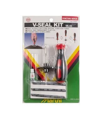 Praktická sada do auta pro opravu defektu knotem - made in Japan Maruni VK-03
