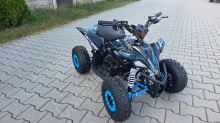 Dětská elektro čtyřkolka MiniRocket ATV MiniRaptor 1000W 36V, hydraulicke brzdy, modrá (15)