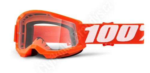 STRATA 2, 100% dětské brýle Orange, čiré plexi