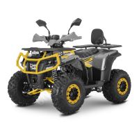 Dětská čtyřtaktní čtyřkolka ATV MiniRocket RockRider 125ccm 3+1, 8 kola, šedá